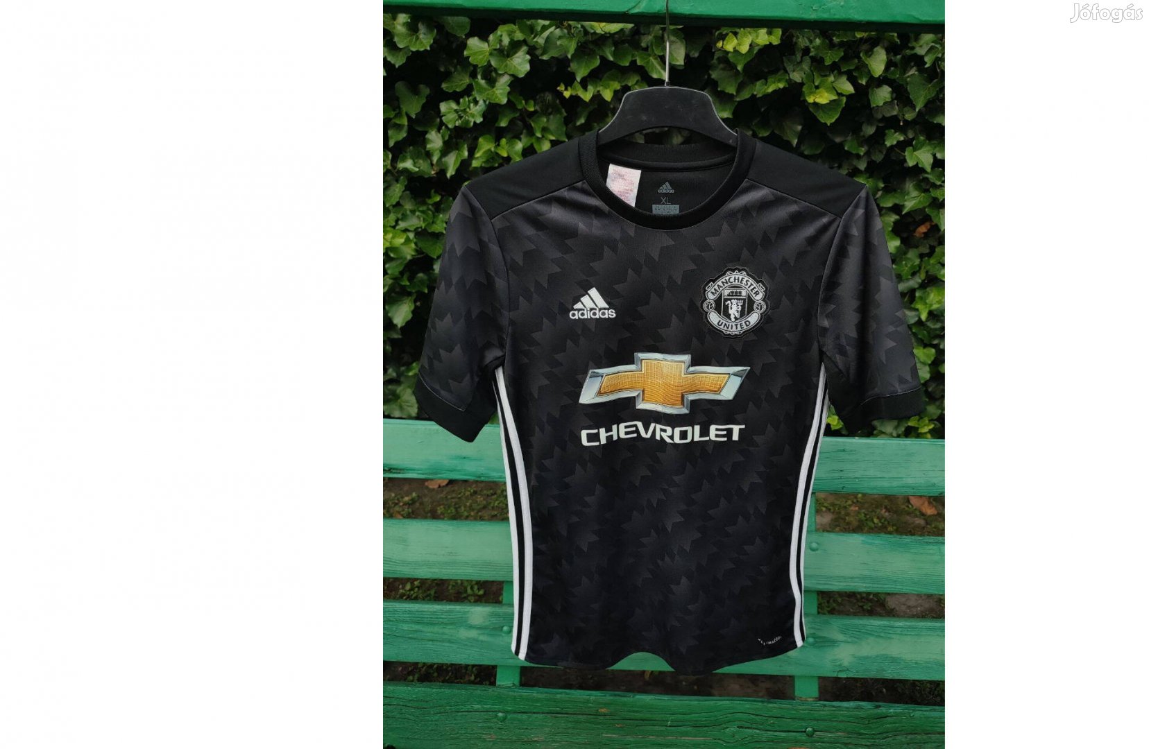 Manchester United eredeti adidas fekete 2017-18 mez (XL, 176)