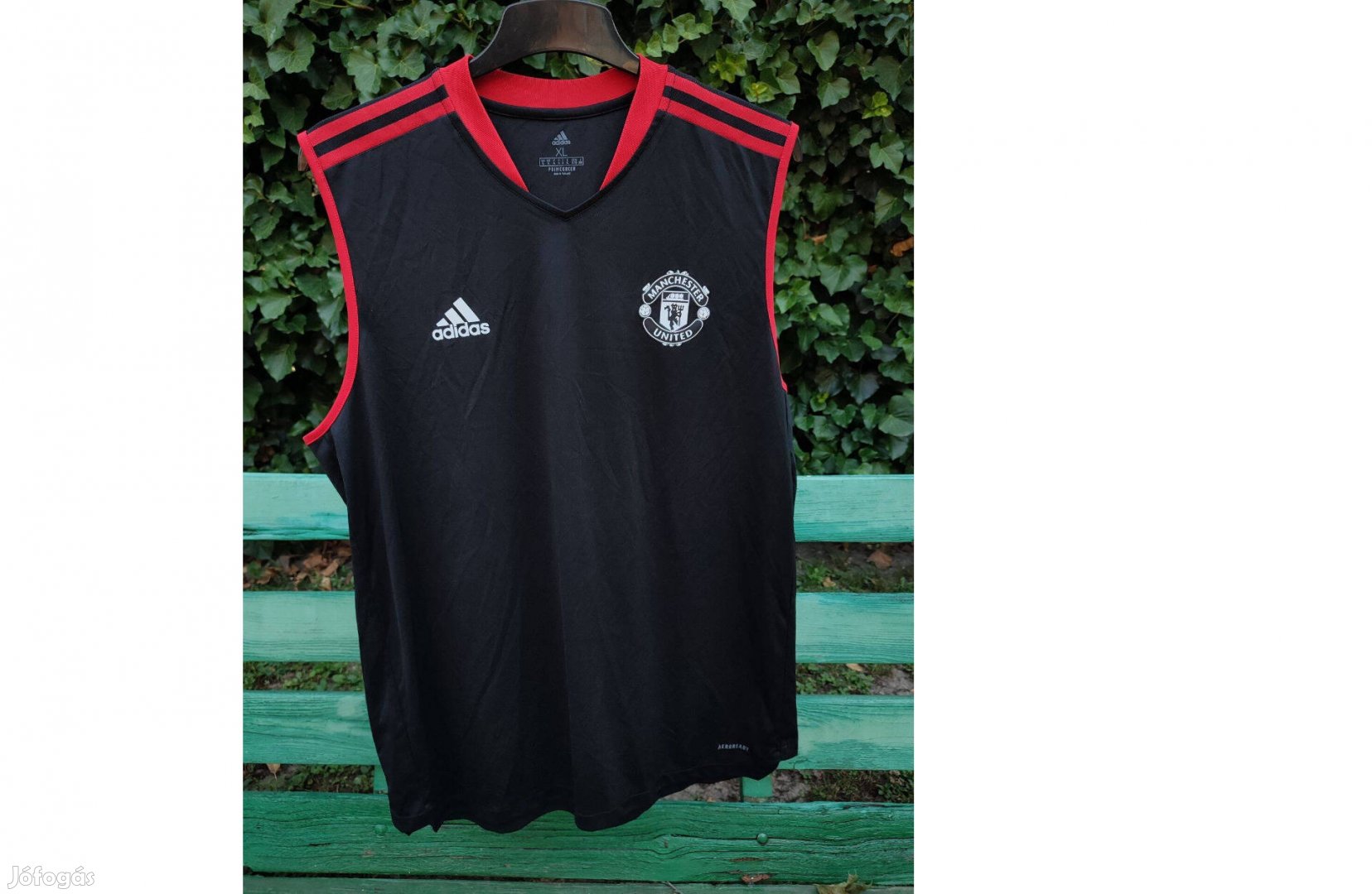 Manchester United eredeti adidas fekete ujjatlan (XL)