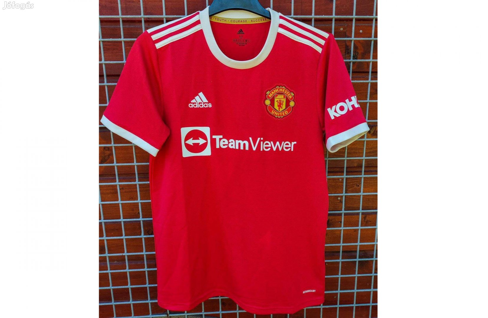 Manchester United eredeti adidas piros mez (2021-22) (M, L)