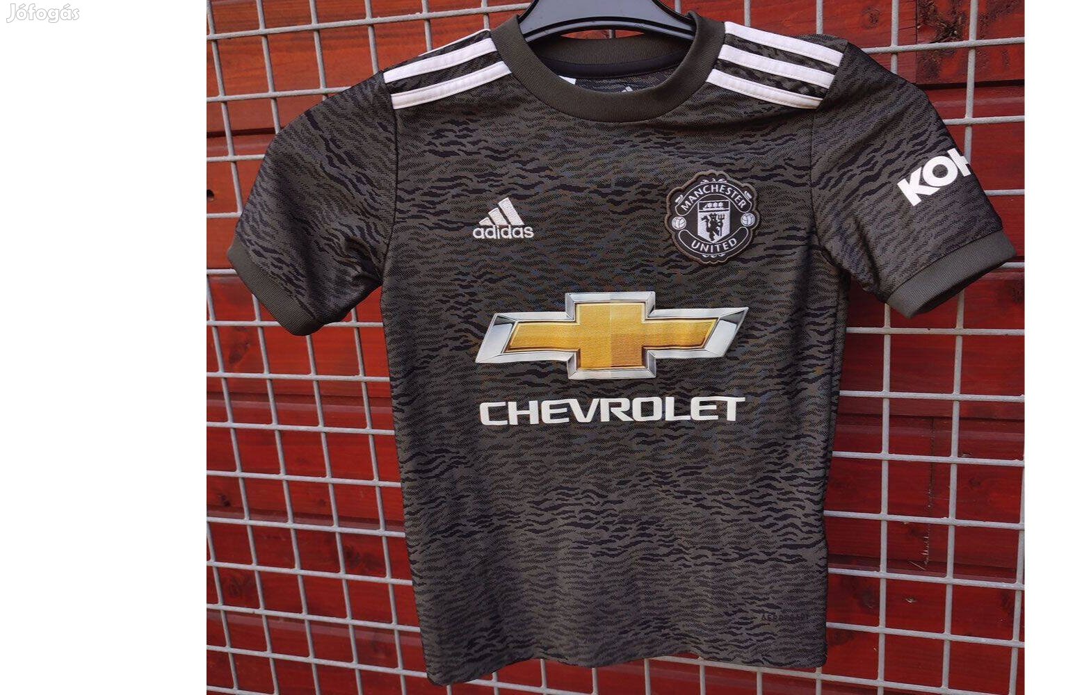 Manchester United eredeti adidas sötétzöld gyerek mez (128)