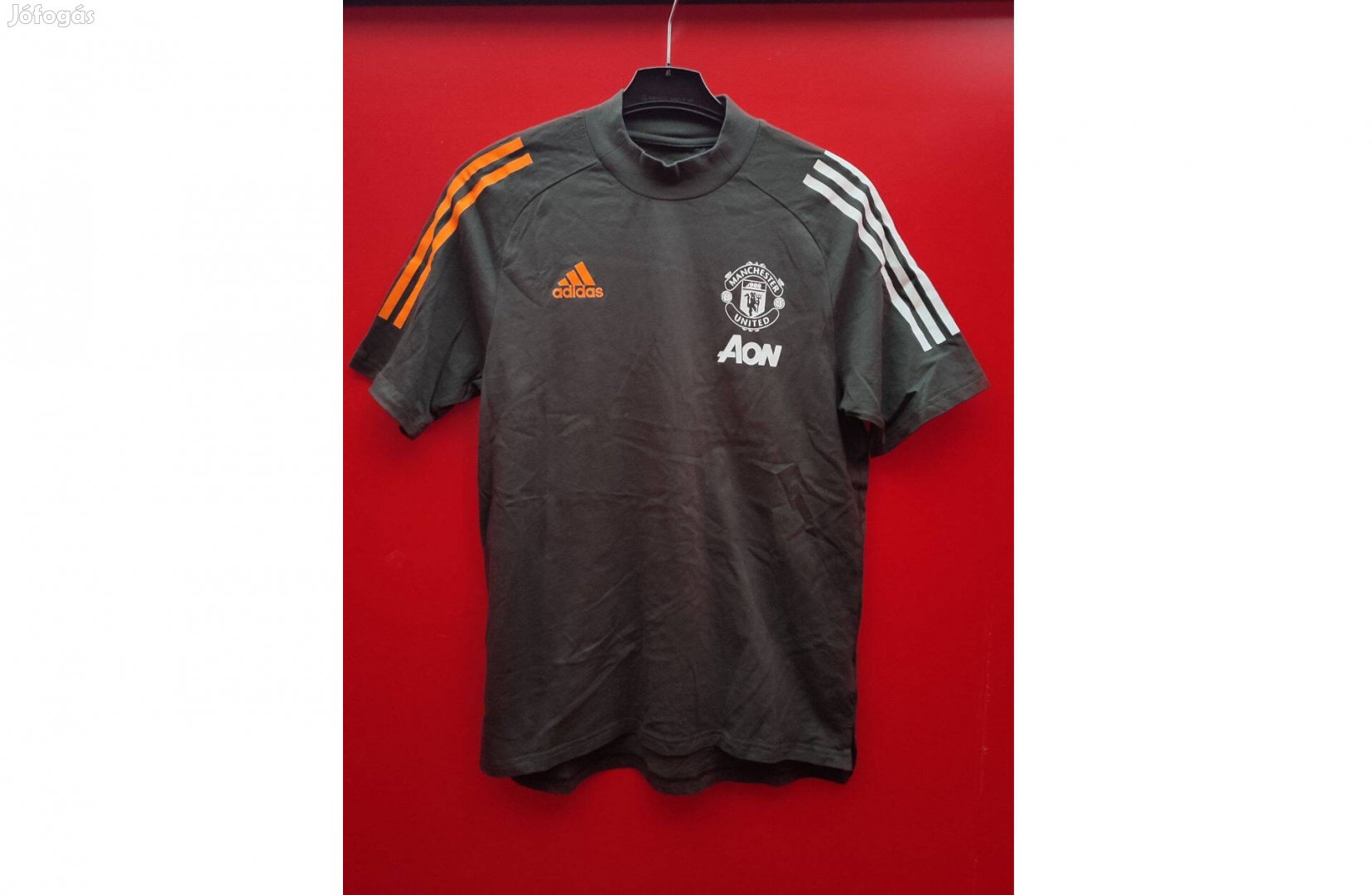 Manchester United eredeti adidas sötétzöld póló (M)