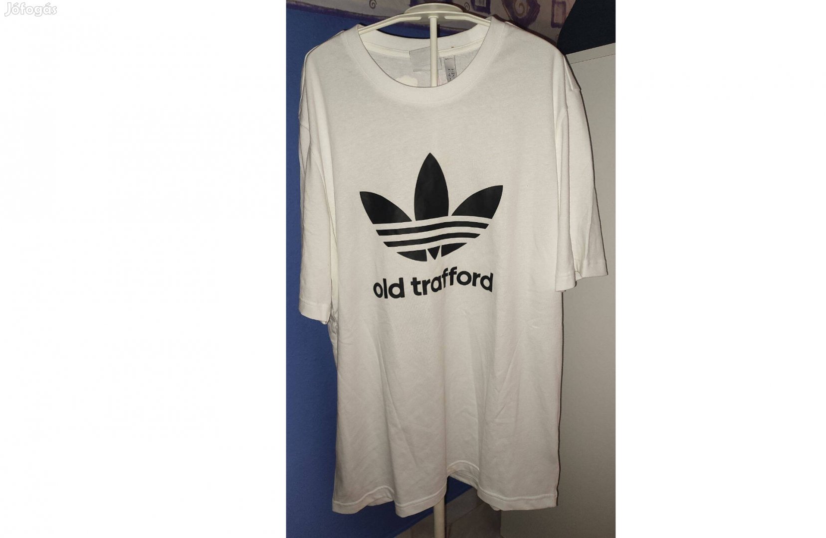 Manchester United fehér Old Trafford eredeti adidas Originals póló (L