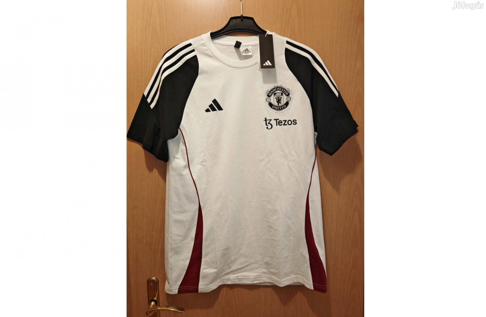 Manchester United fehér bordó eredeti adidas 2024-25 póló