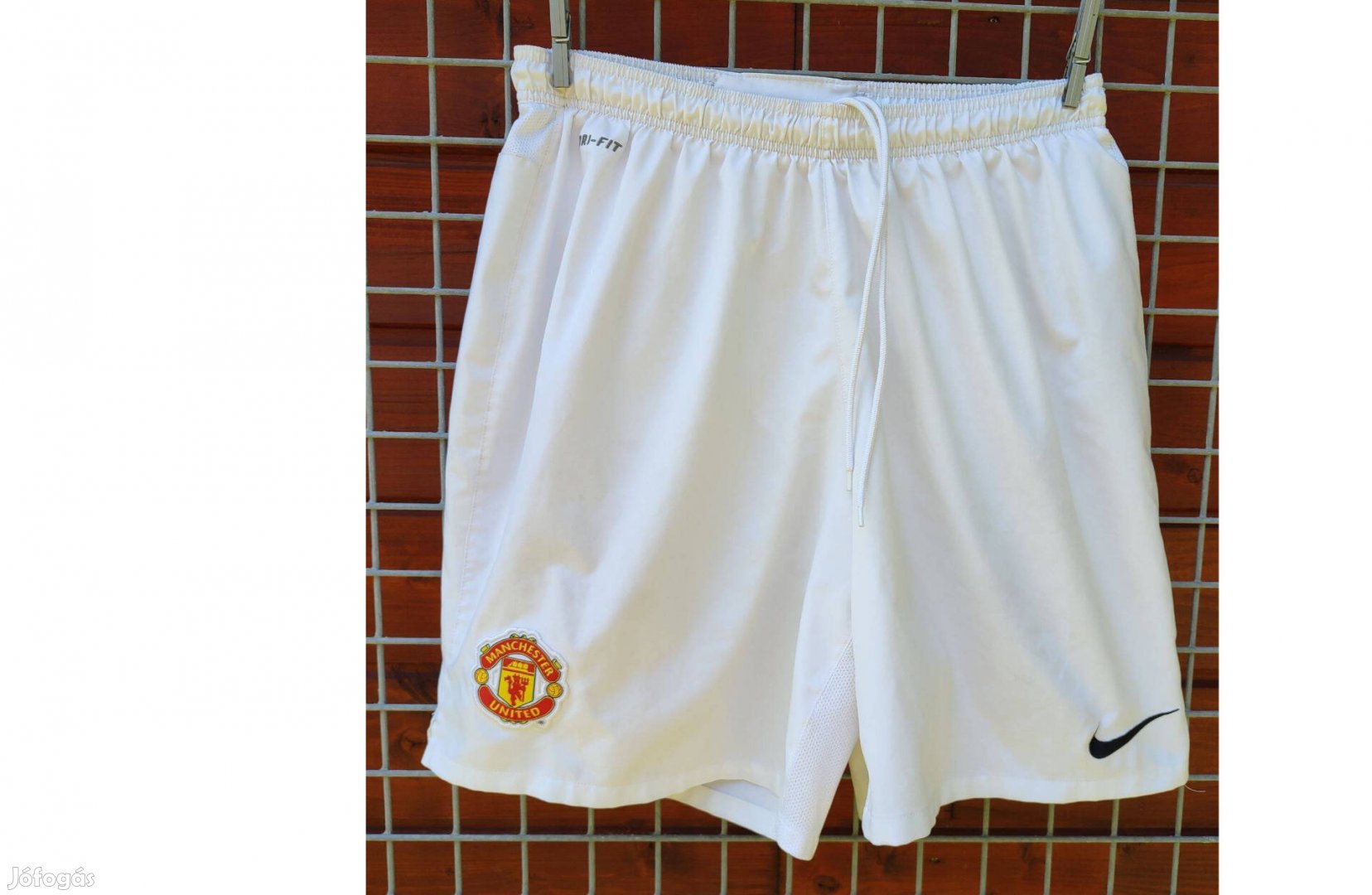 Manchester United fehér eredeti Nike rövid nadrág (2XL)