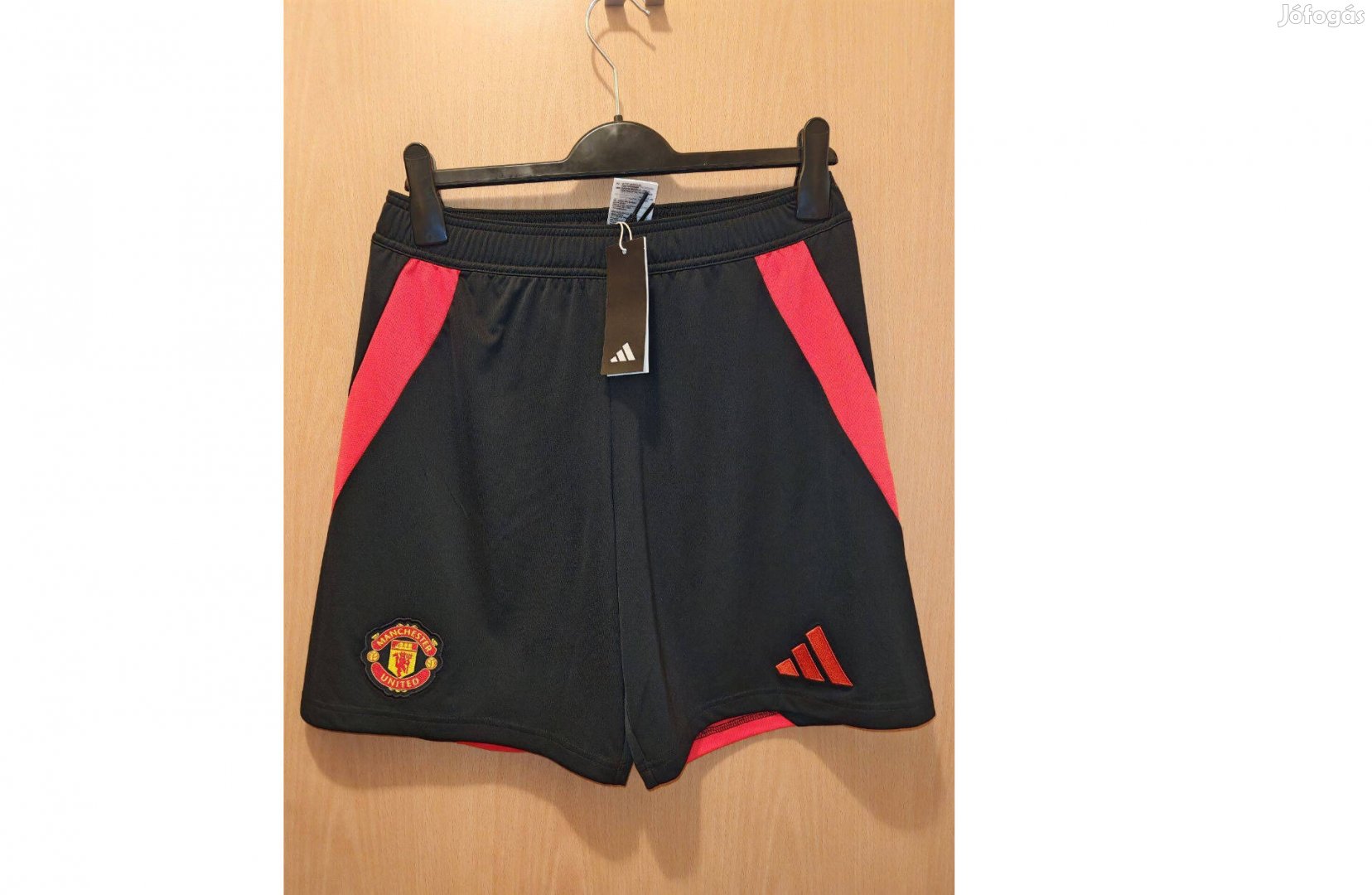 Manchester United fekete eredeti adidas 2024-25 rövid nadrág (M-es)
