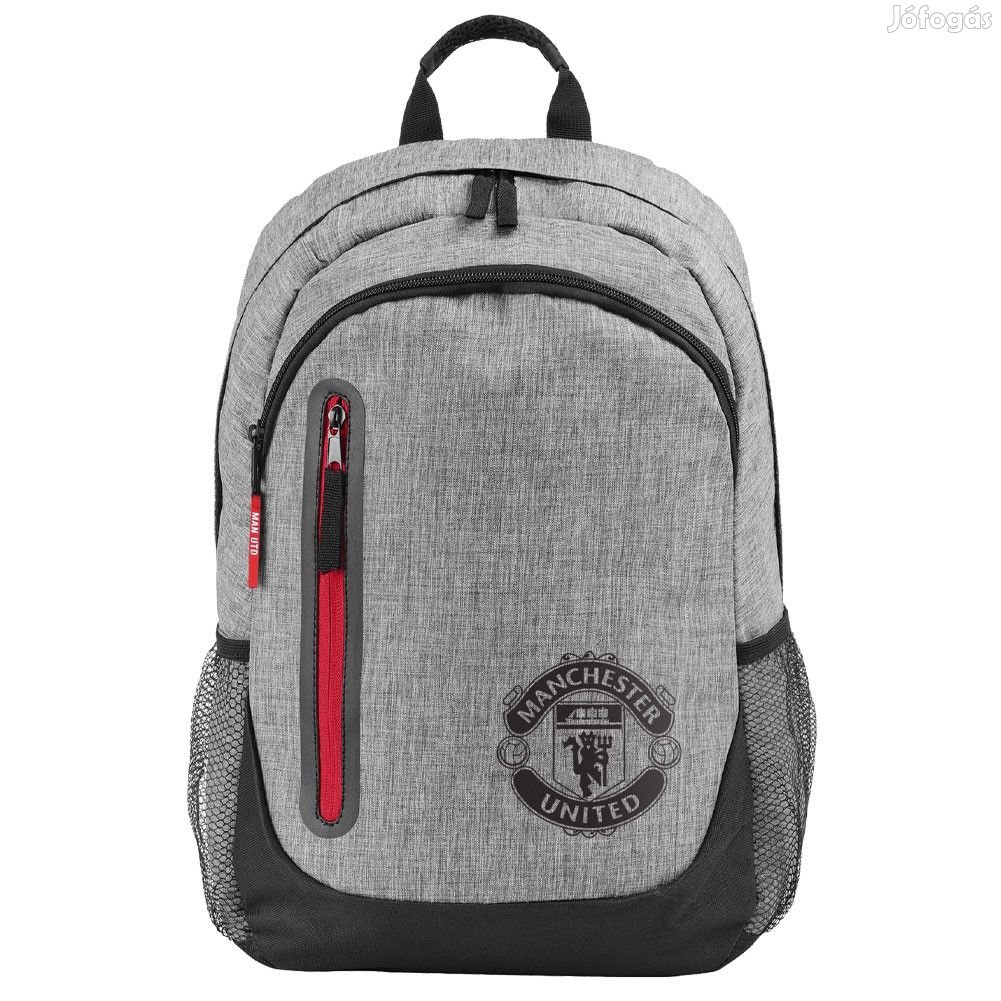 Manchester United hátizsák, iskolatáska szürke