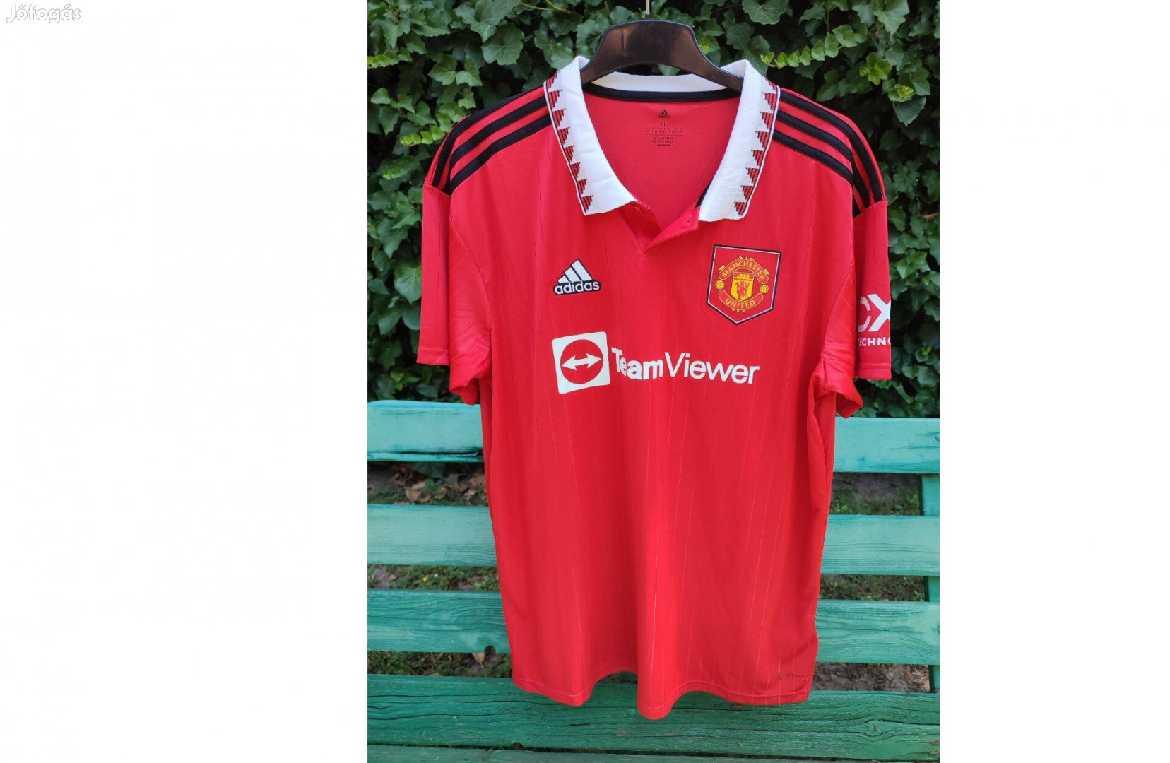 Manchester United piros eredeti adidas 2022-23 mez (XL)