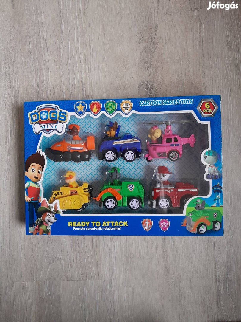 Mancs Őrjárat Paw Patrol 6 részes játékfigura szett - Új!