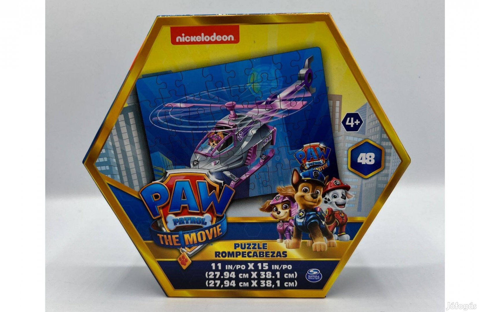 Mancs Őrjárat Puzzle (Paw Patrol Movie), 48 db, 27x38 cm, új, Akciós