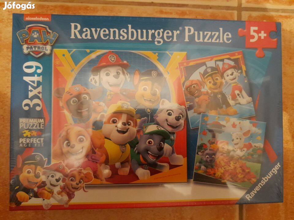 Mancs őrjárat kirakó-Ravensburger 3 x 49db, bontatlan