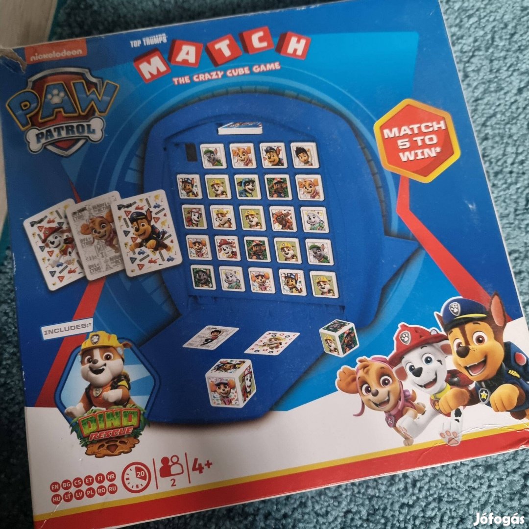 Mancsőrjárat játék Match paw patrol