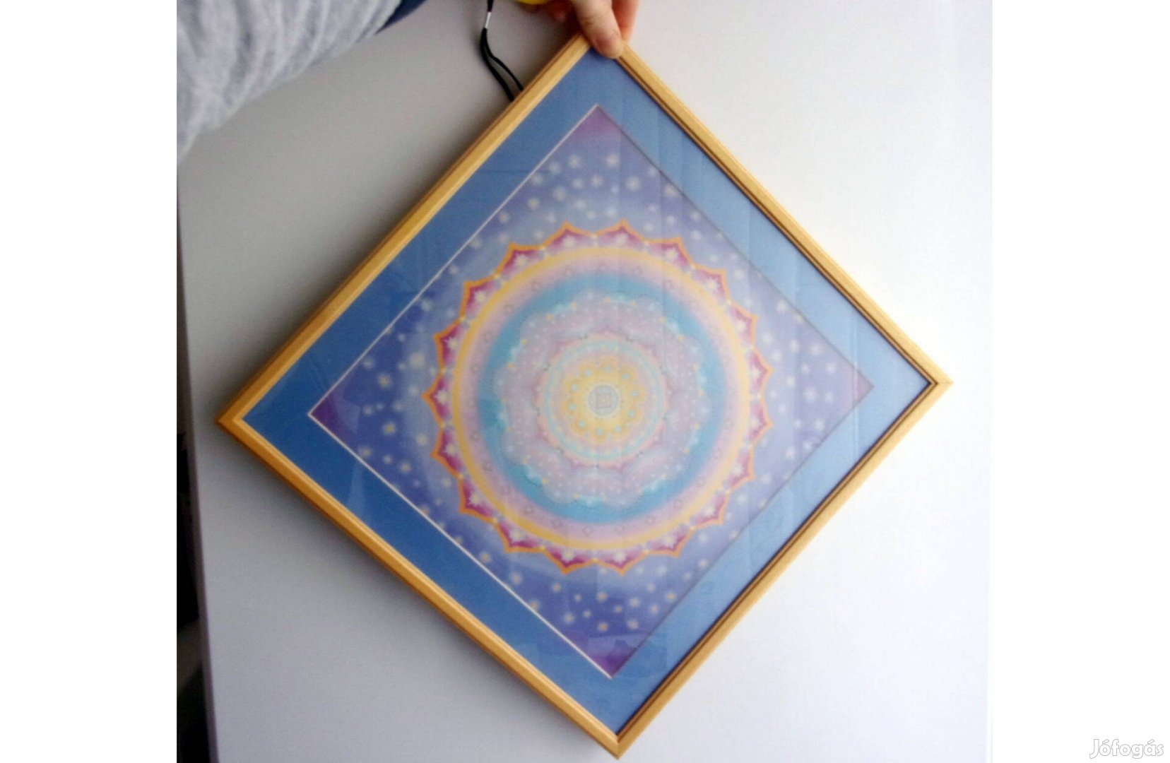 Mandala kép üveglapos képkeret 36x36 cm Újpest központ
