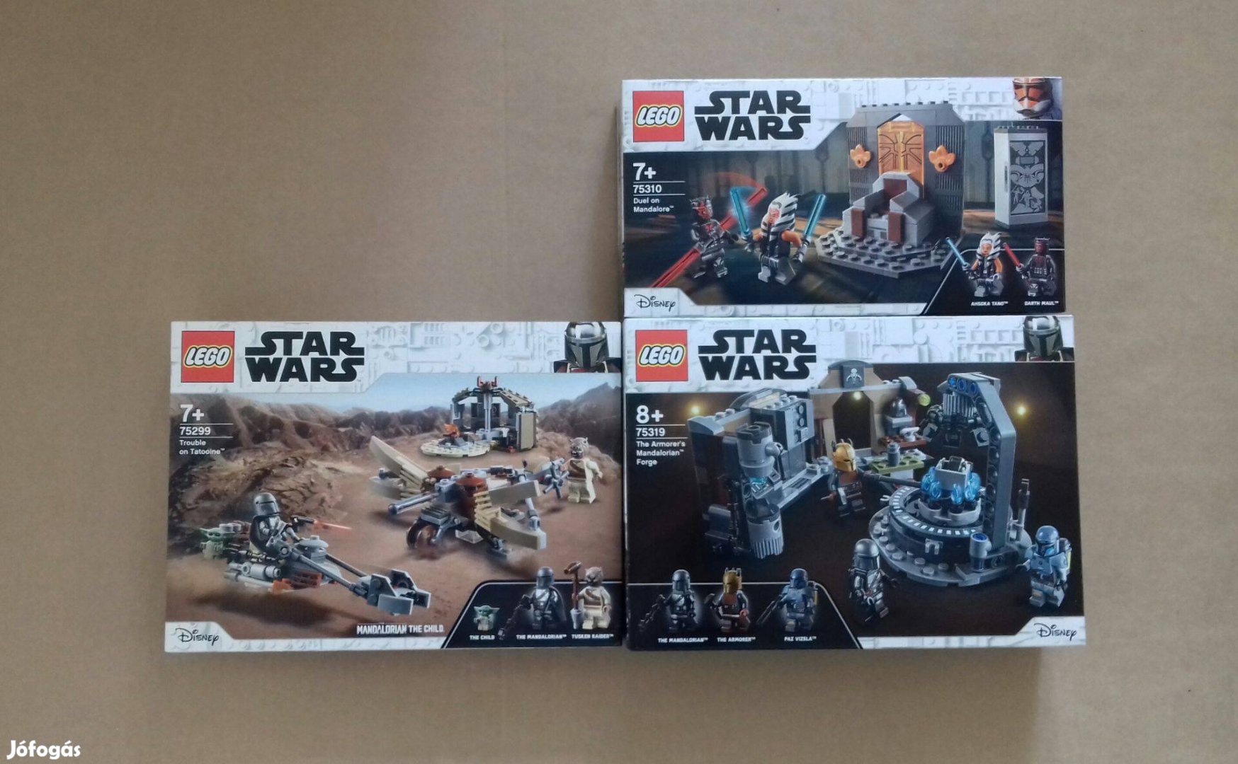 Mandalóri: bontatlan Star Wars LEGO 75299 + 75310 Párbaj + 75319 Foxár