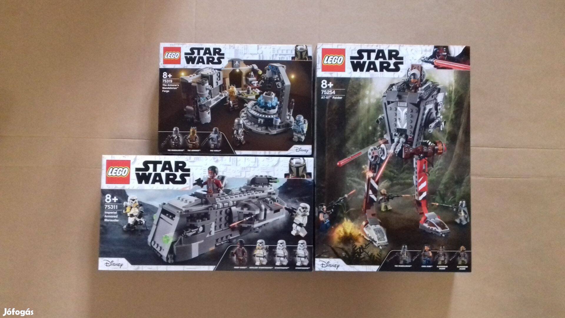 Mandalóri: bontatlan Star Wars LEGO 75311 + 75319 Műhely + 75254 Foxár