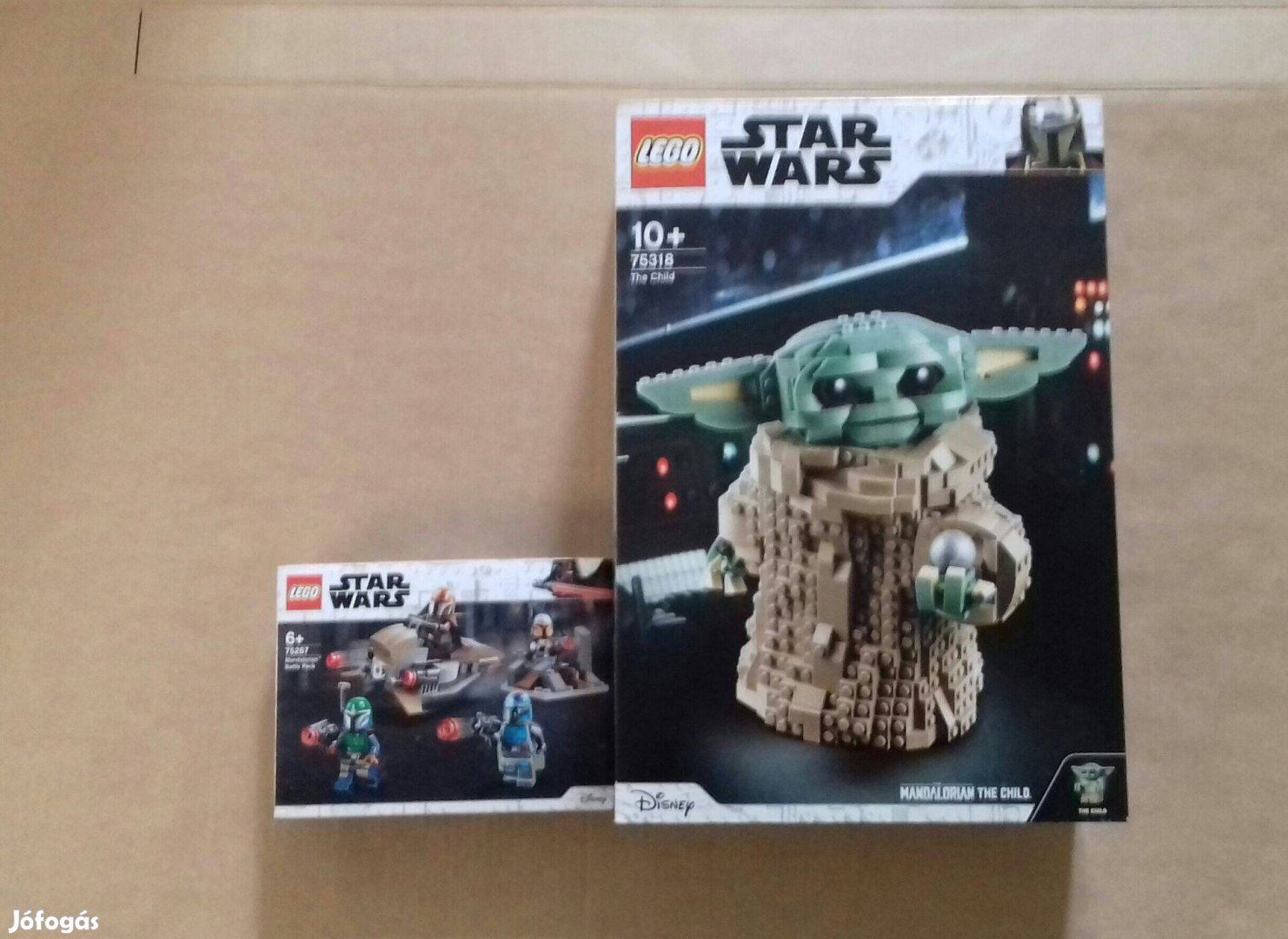 Mandalóri bontatlan Star Wars LEGO 75267 Csata + 75318 Gyermek Foxárba