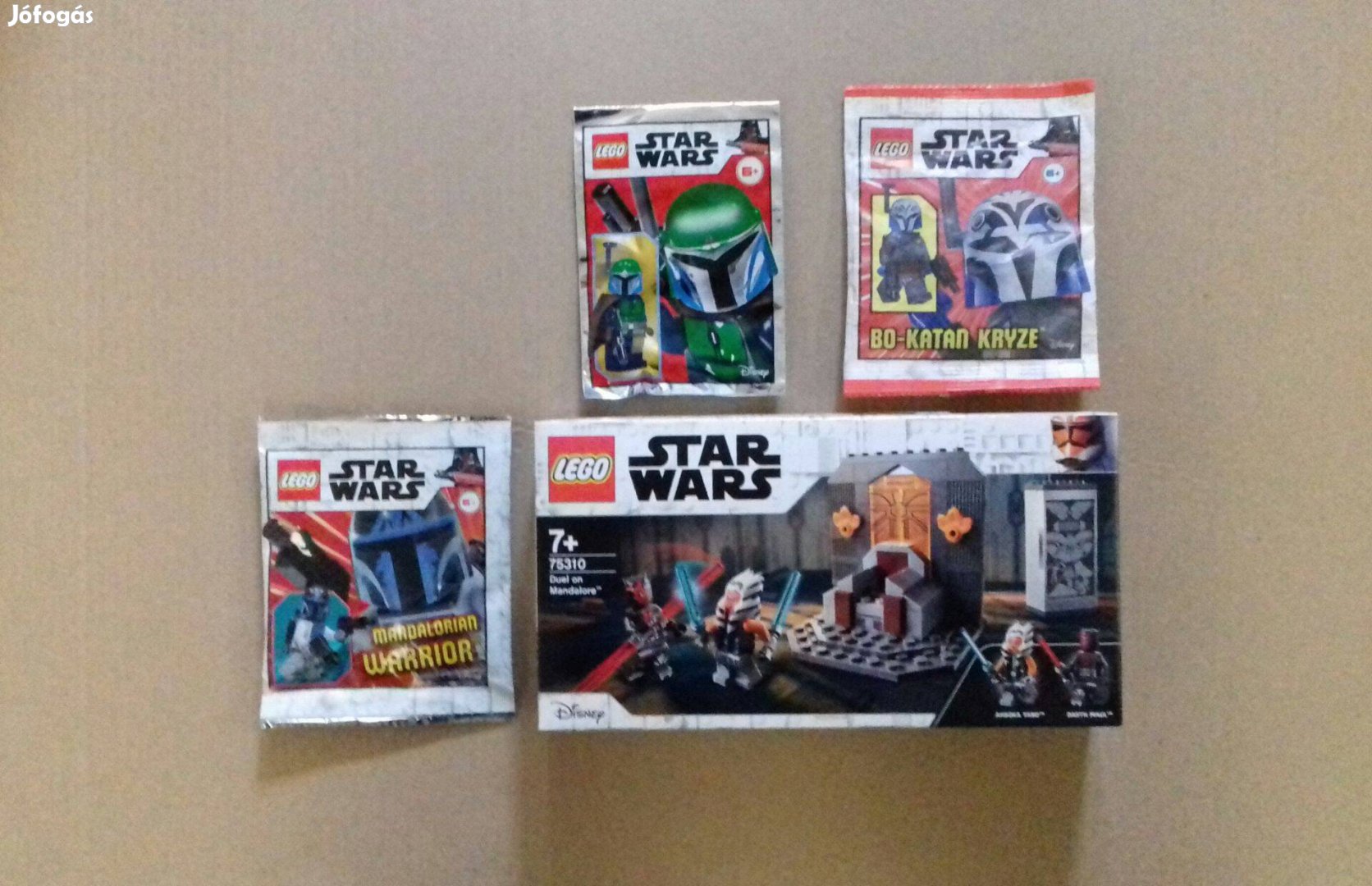 Mandalóri bontatlan Star Wars LEGO 75310 Párbaj + 3 minifigura Fox.árb