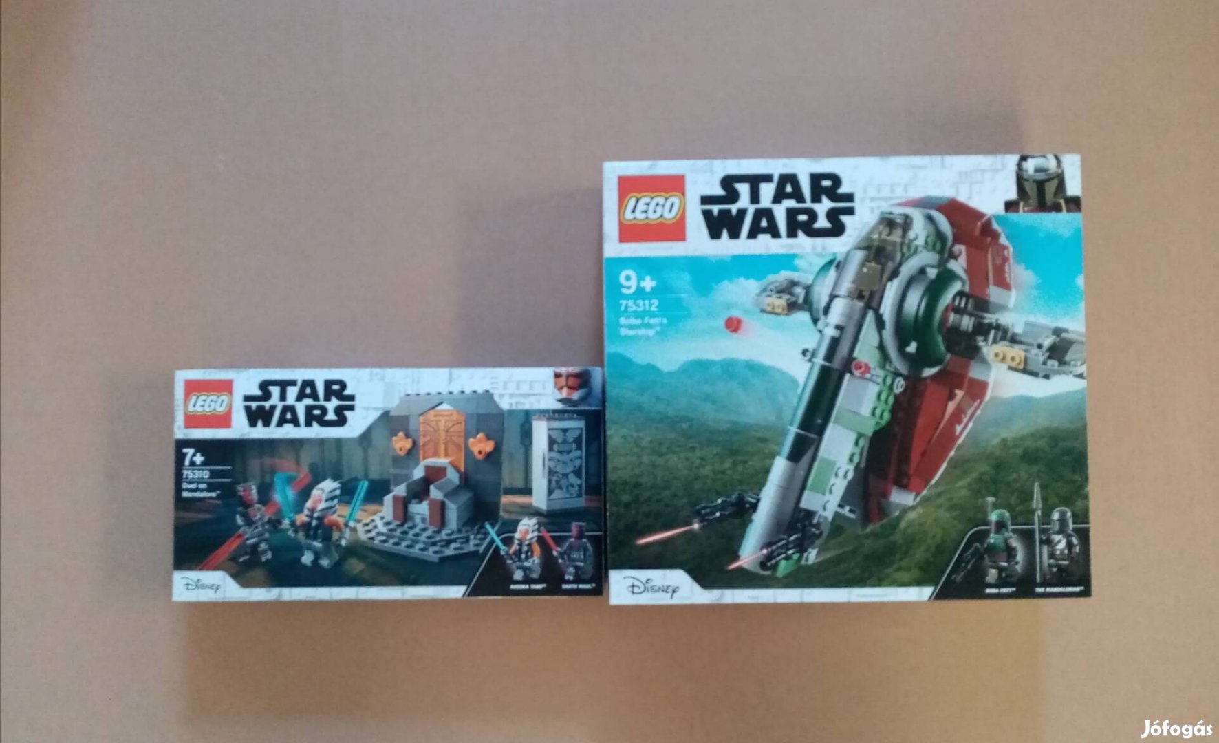 Mandalóri bontatlan Star Wars LEGO 75310 Párbaj + 75312 Boba Fett Foxá