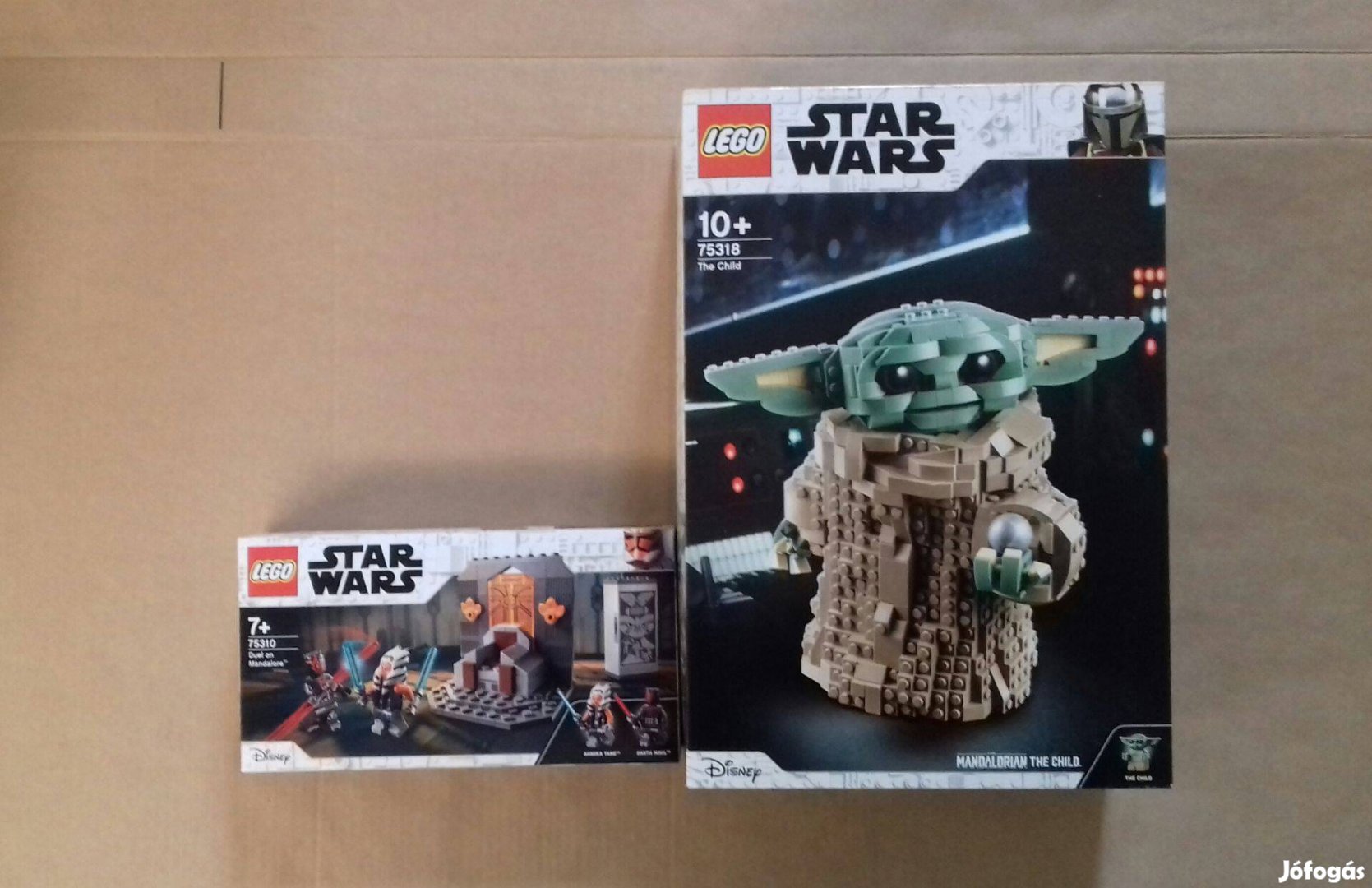Mandalóri bontatlan Star Wars LEGO 75310 Párbaj + 75318 Gyermek Fox.ár