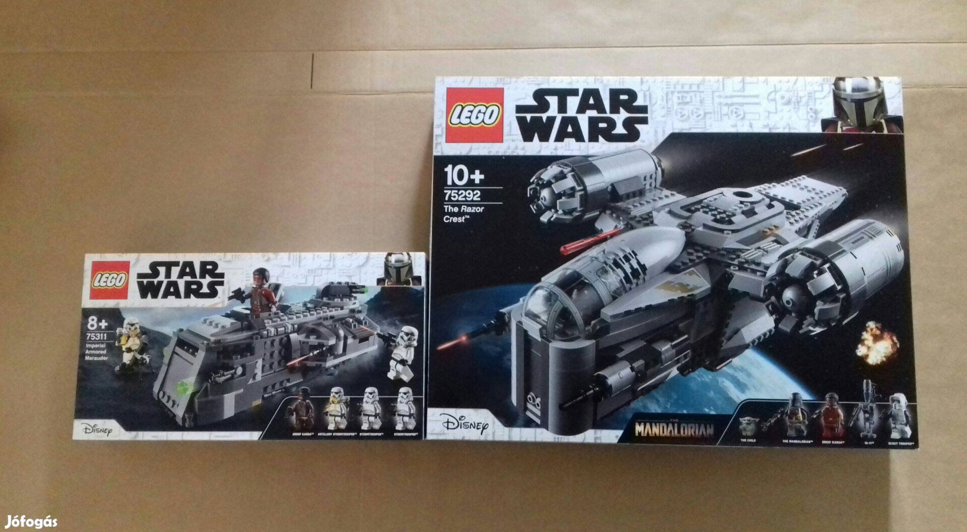 Mandalóri új Star Wars LEGO 75311 Martalóc + 75292 Razor Crest Foxárba