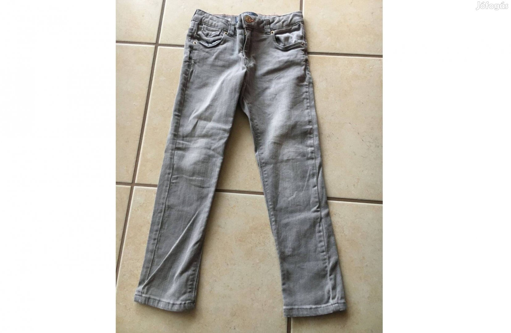 Mango szürke vászon nadrág 5-6 évesnek