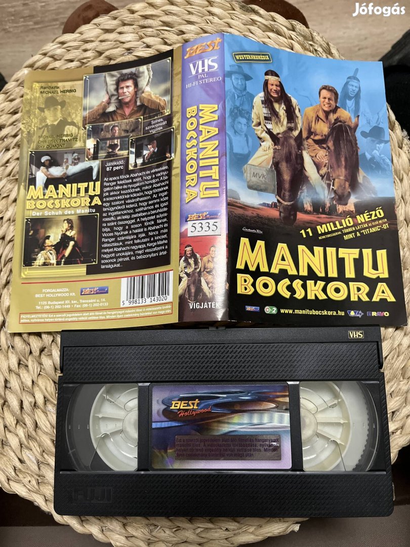 Manitu bocskora vhs film