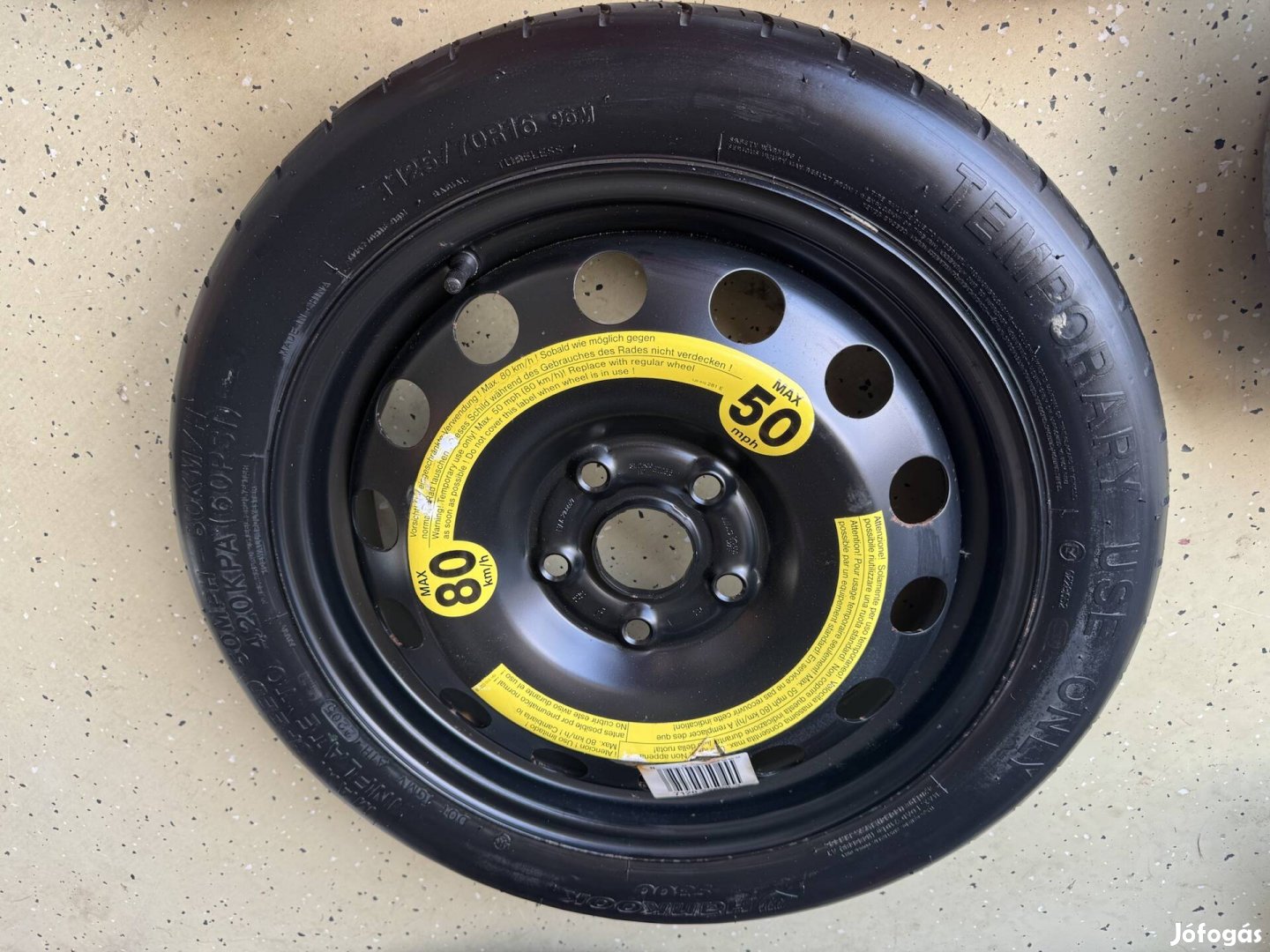 Mankó kerék mankókerék pótkerék 5x112 vw audi seat skoda 
