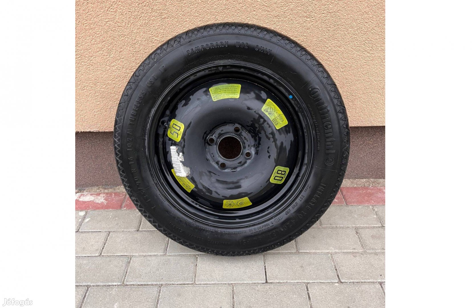 Mankókerék 135/90/R16 Continental gumival 4x108 ET10