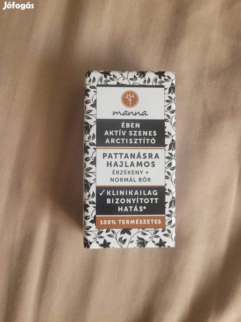 Manna aktív szenes arctisztító szappan új, 90