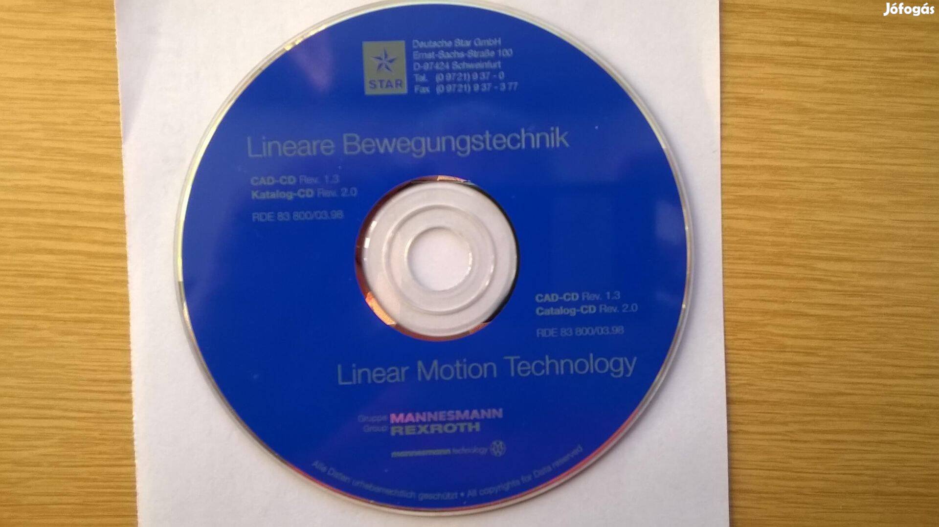 Mannesmann-Rexroth termékkatalógus CD 1998 ,német nyelvű