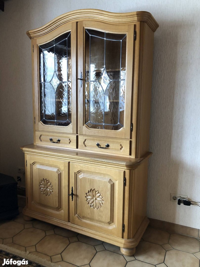 Manó bútor Buhi tölgyfa frontos tálaló szekrény Országos