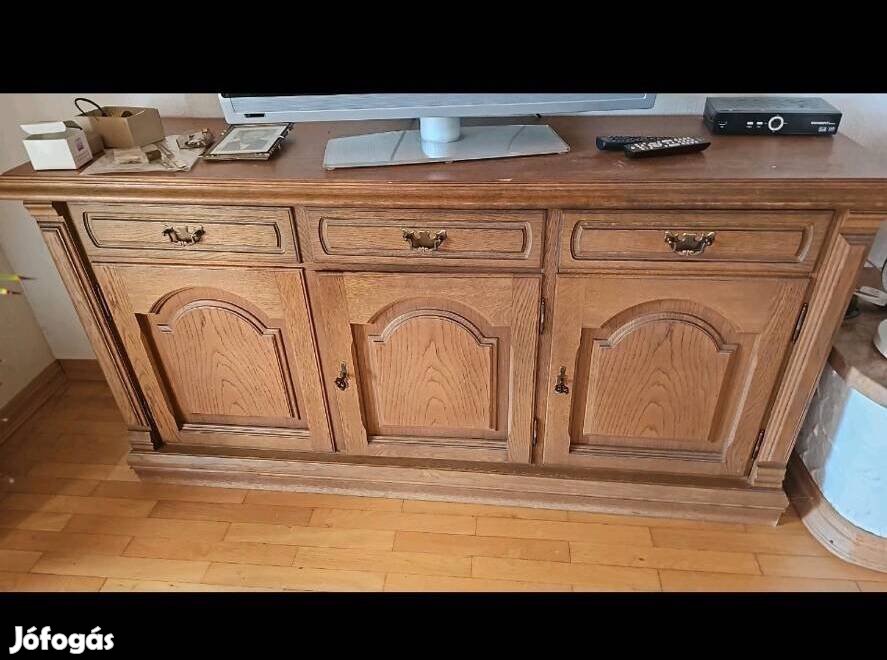 Manó bútor Burgi tölgyfa frontos tálaló komód Országos
