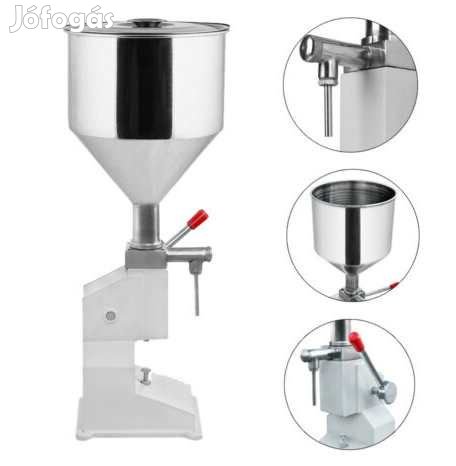 Manuális Folyadéktöltőgép 5-50ml-ig SŰrŰ anyagokhoz N3022