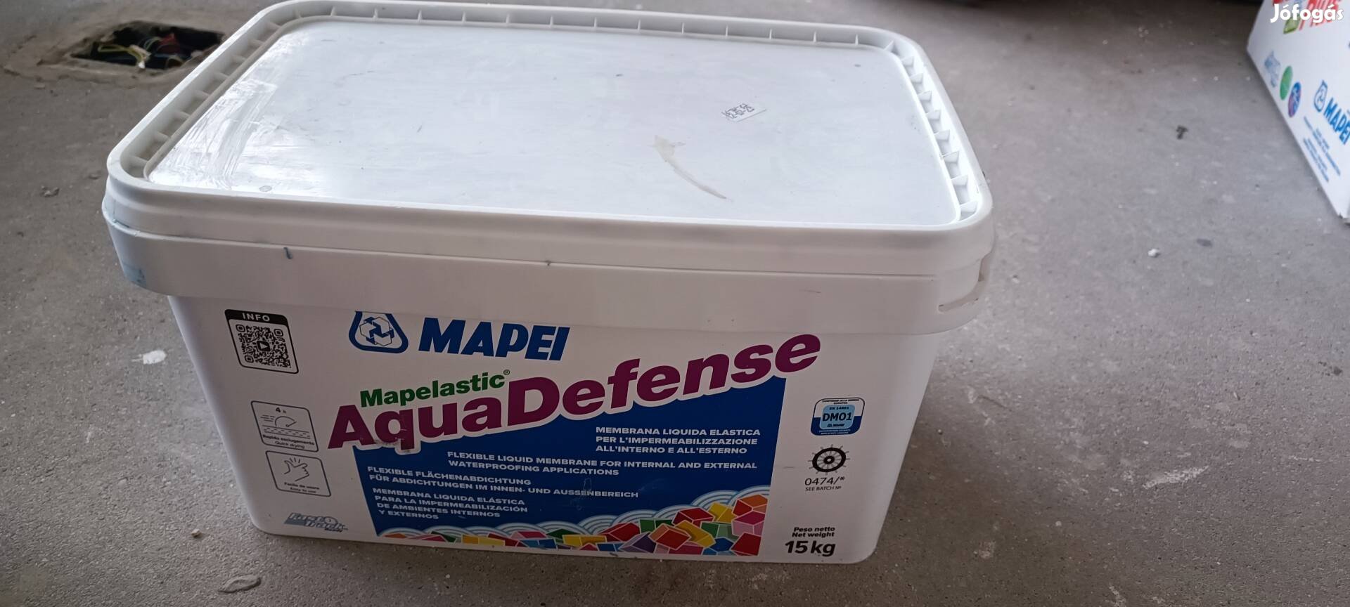 Mapei Aqudefense kenhető vízszigetelés 