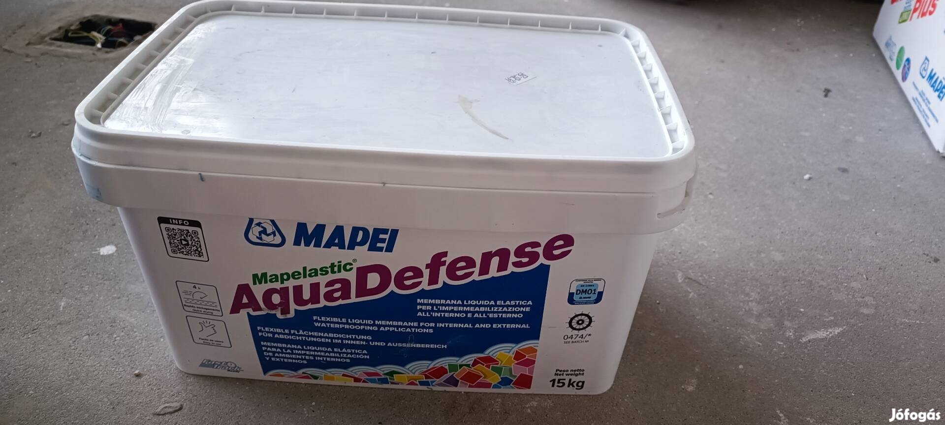 Mapei Aqudefense kenhető vízszigetelő 