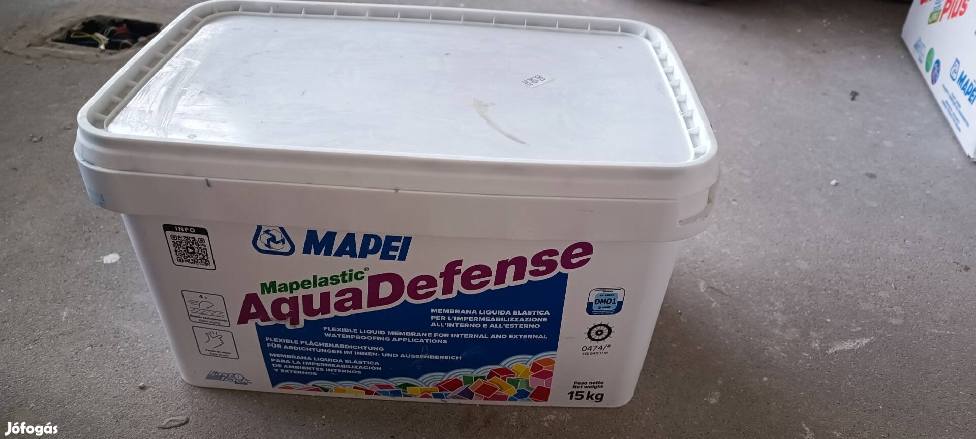 Mapei Aqudefense kenhető vízszigetelő 