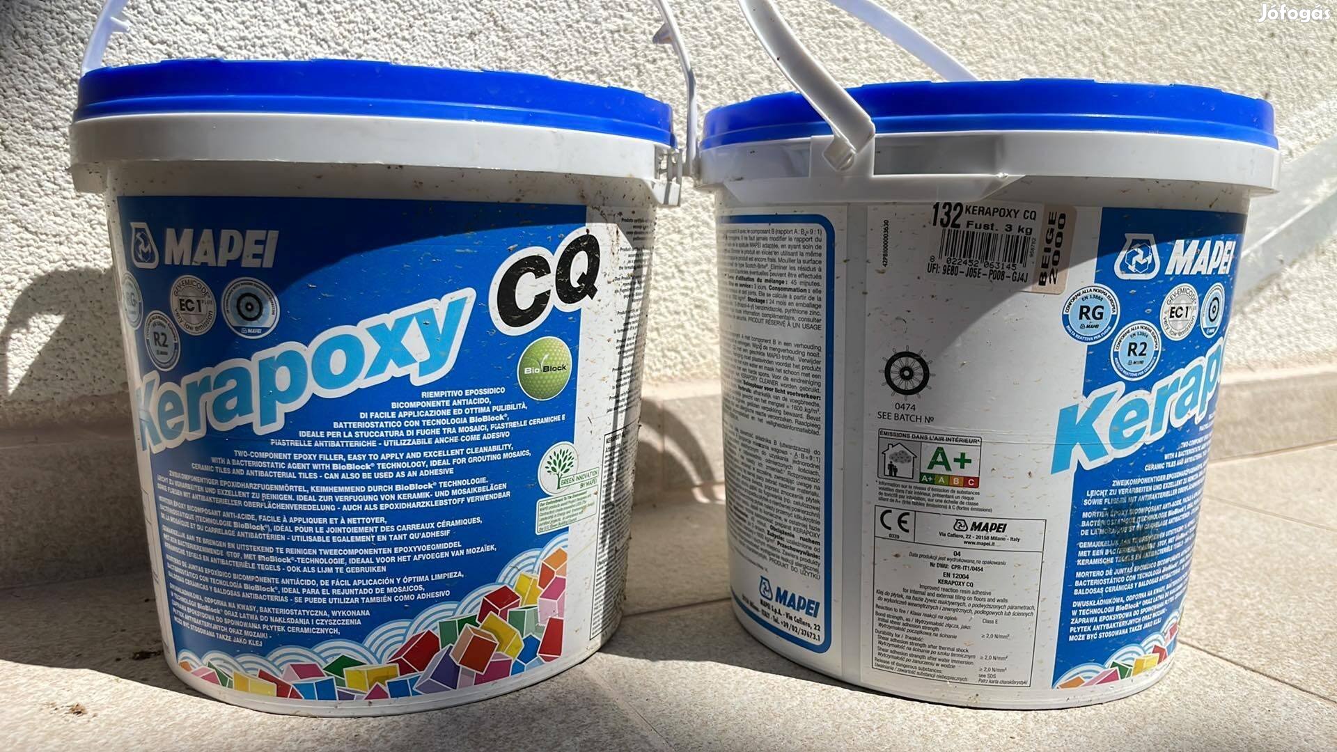 Mapei Kerapoxy CQ Bézs Epoxy Fuga 132 2x3KG