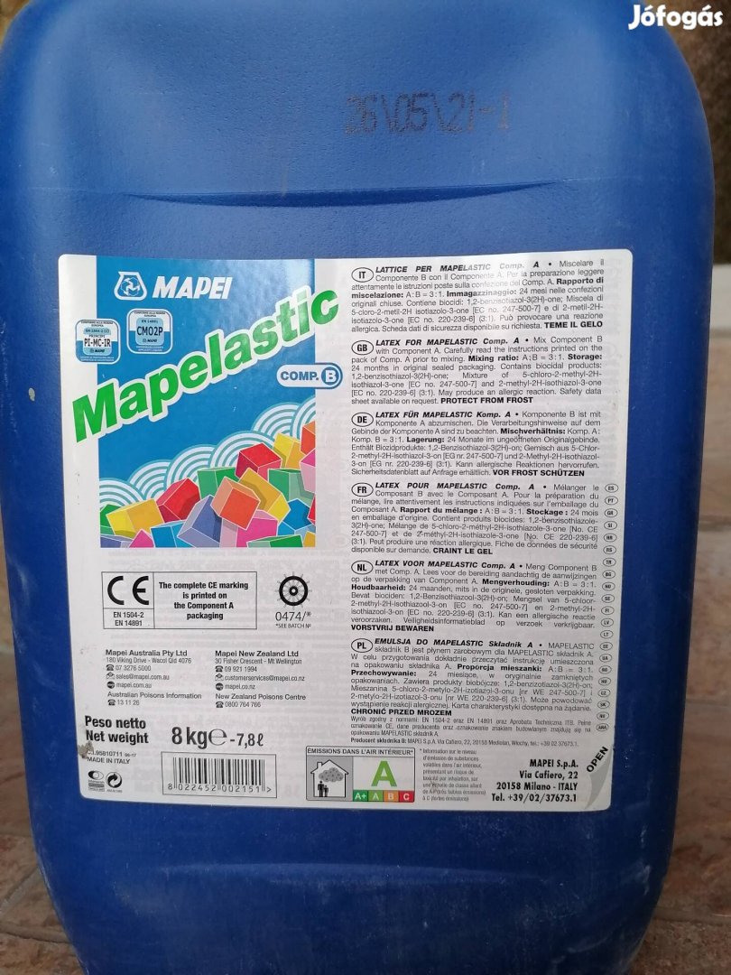 Mapei Mapelastic kenhető vízszigetelő 8kg