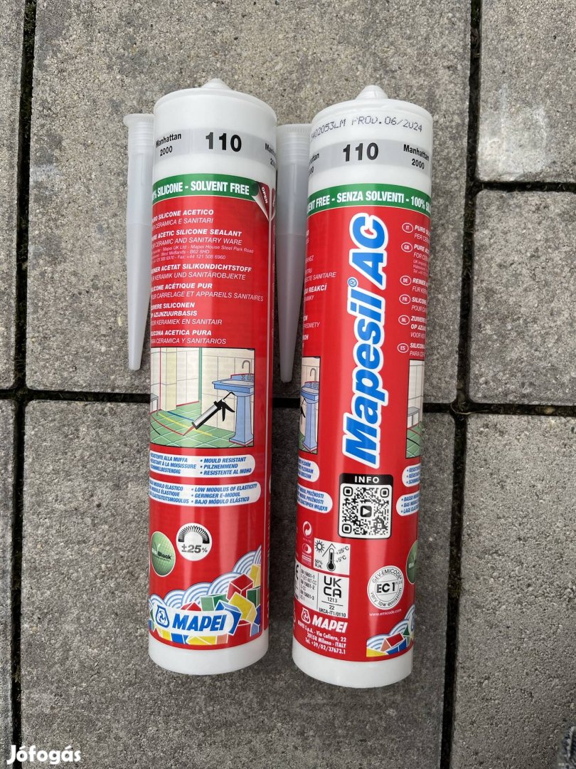 Mapei Mapesil AC 110 Manhattan szürke  szilikon ecetsavas