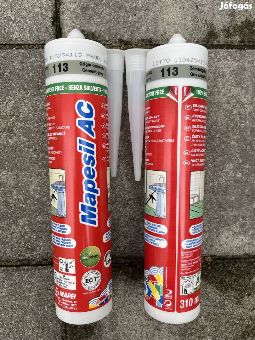 Mapei Mapesil AC 113 cement szürke grey