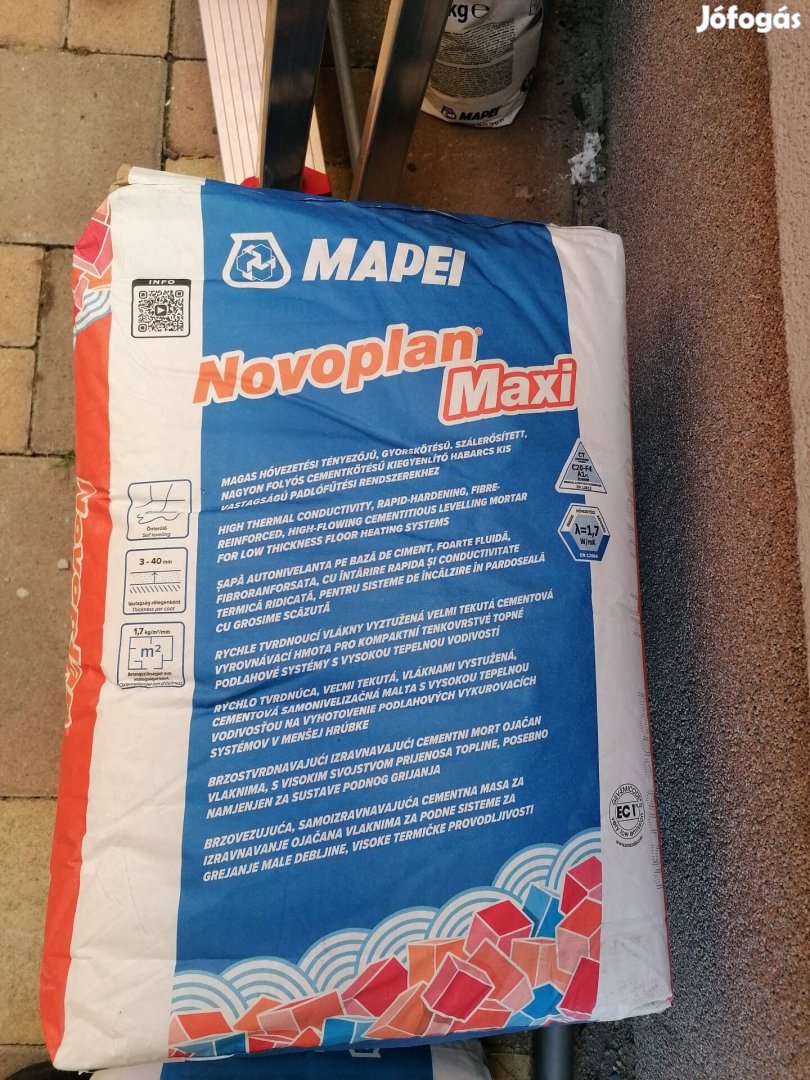 Mapei Novoplan Maxi 25 kg-os kiszerelés, 5 zsák