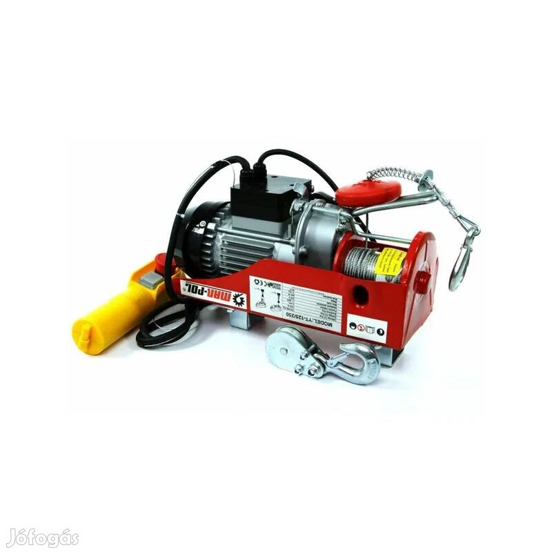 Mar-Pol Elektromos csörlő 300-600kg 1200W 12mx4.5mm M80790