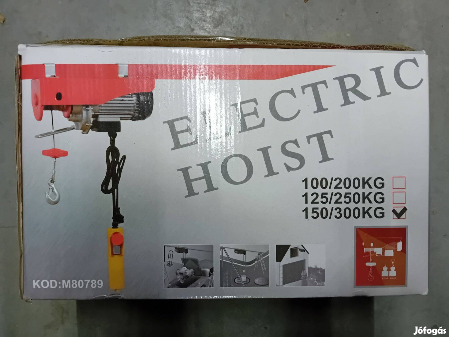 Mar-Pol M80789 elektromos csörlő 600W 300kg Új!
