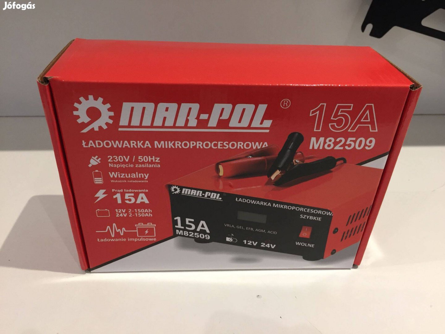 Mar-Pol M82509 Akkumulátor töltő 12V/24V 15A