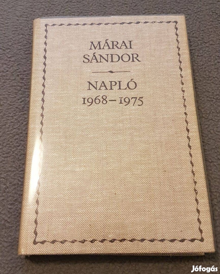 Márai Sándor - Napló 1968-1975 könyv