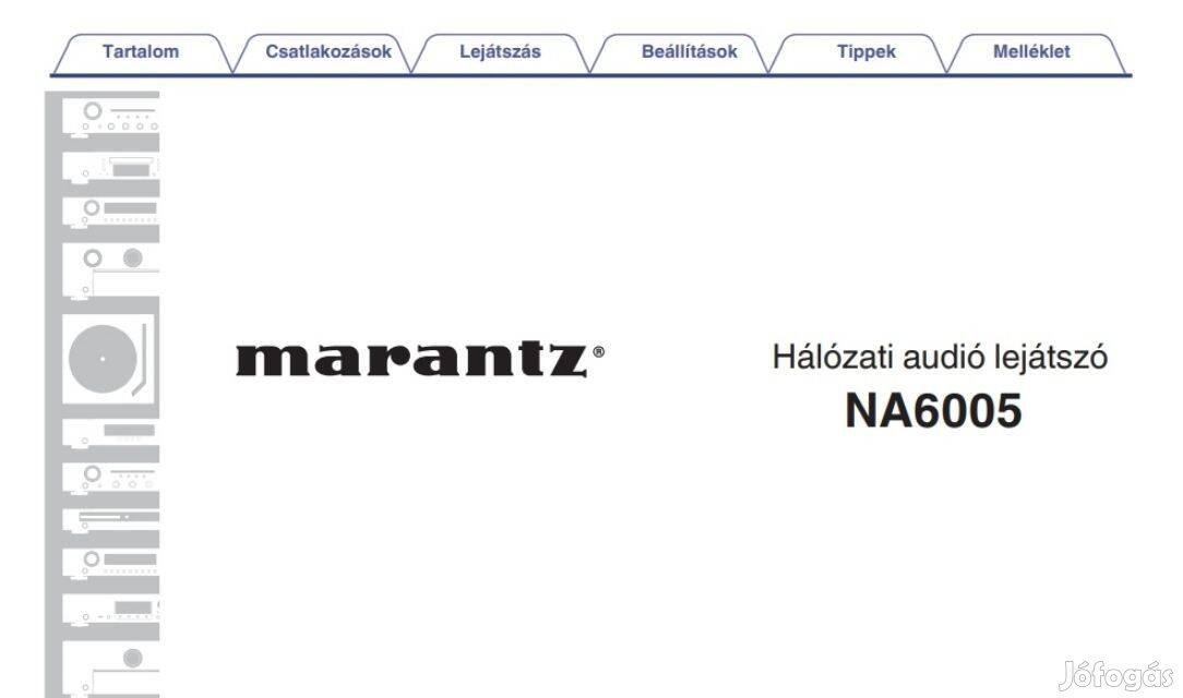 Marantz NA6005 Magyar nyelvű Használati utasítás