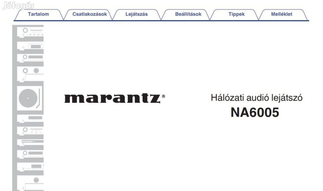 Marantz NA6005 használati utasítás