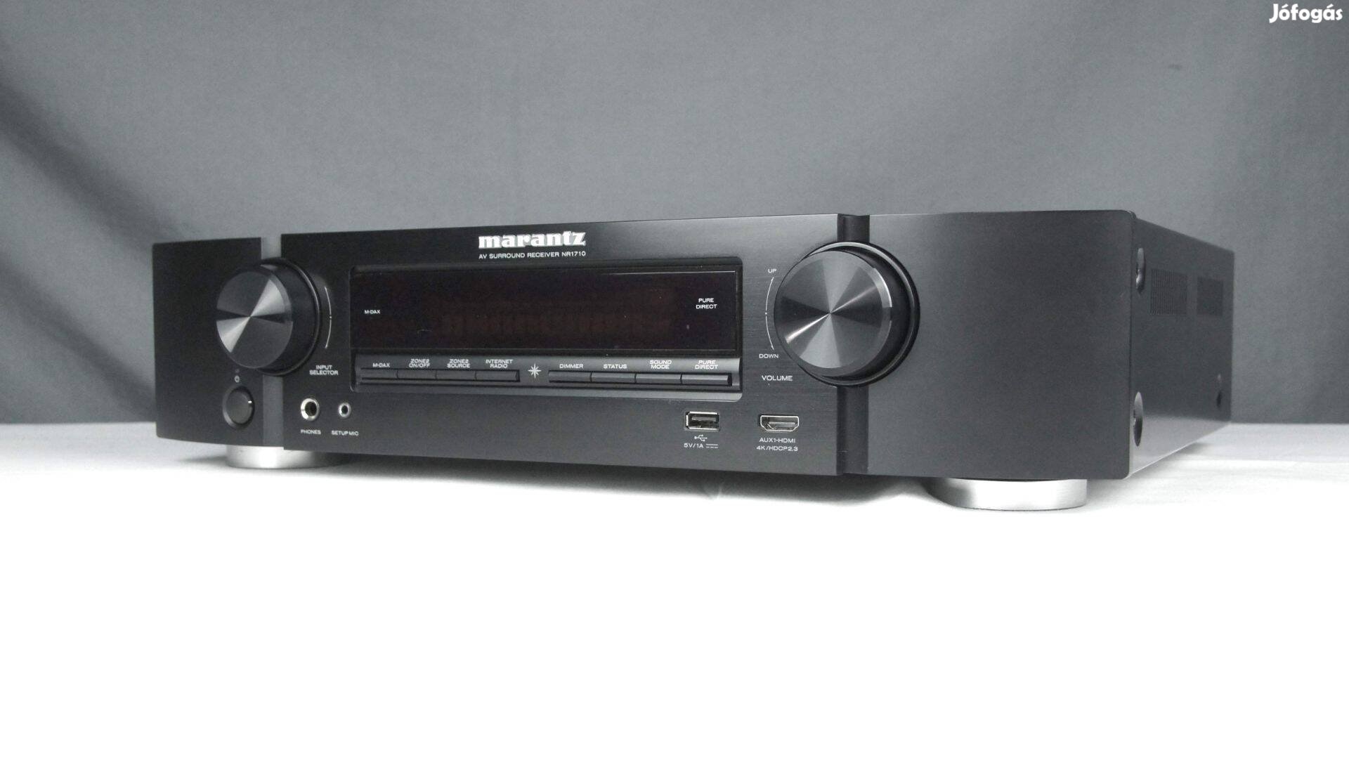 Marantz NR1710 (7.2) 4K, earc, Atmos, Tidal házimozi erősítő