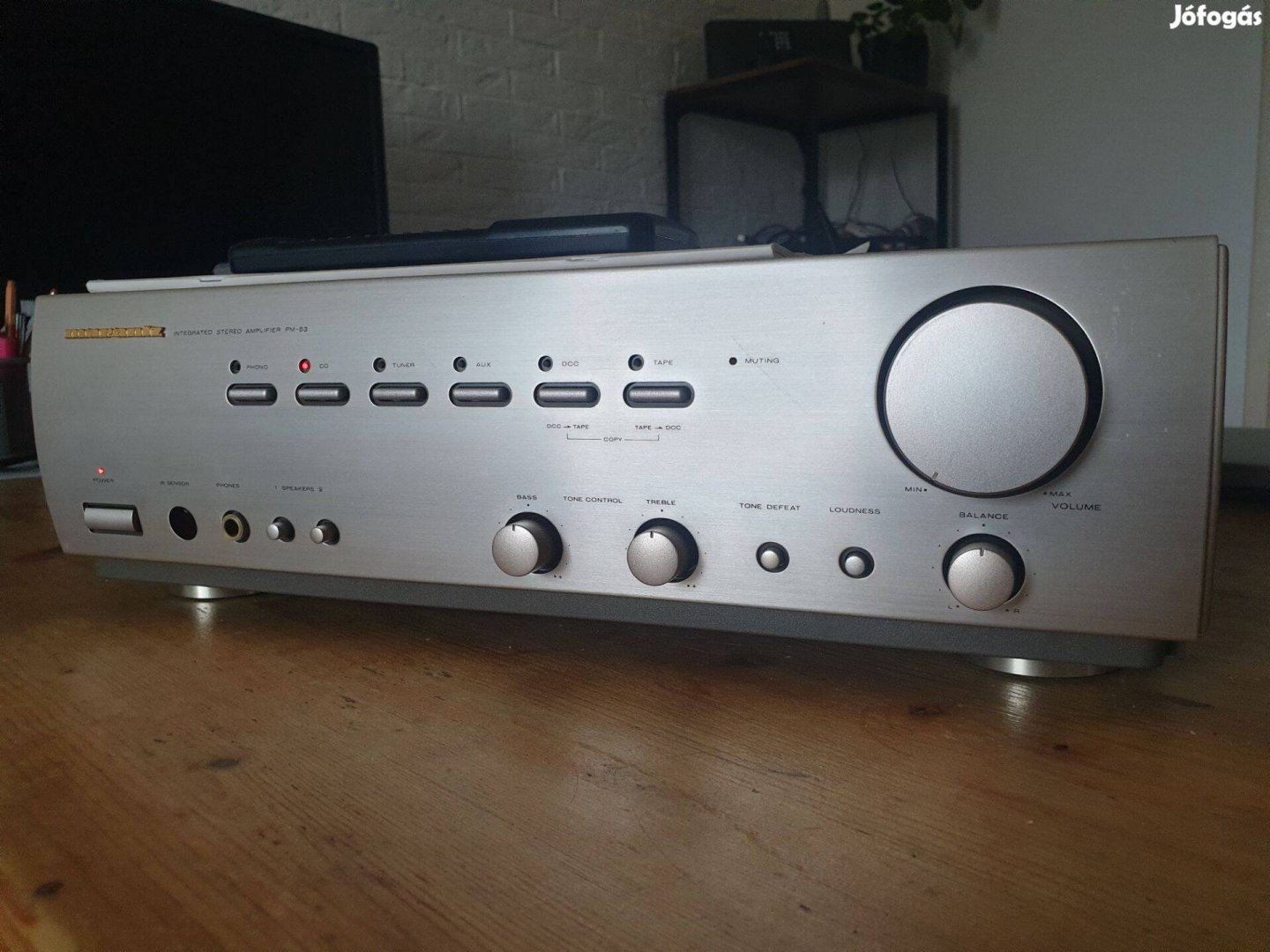 Marantz PM-53 sztereó erősítő kompletten, szép állapotban eladó