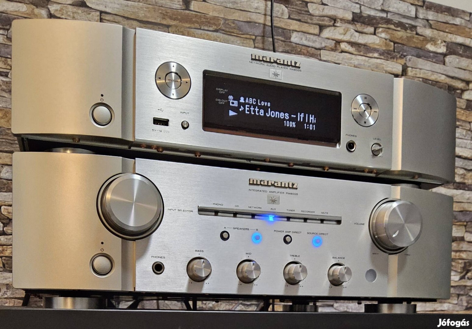 Marantz PM 8005  sztereó erősítő +Marantz NA 8005 Streamer 