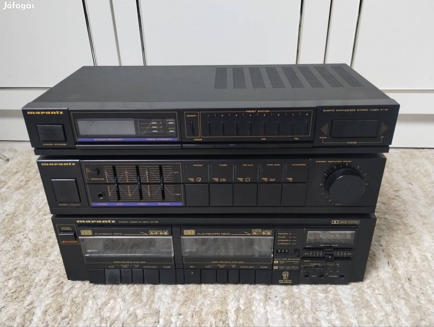 Marantz torony PM151 erősítő deck tuner